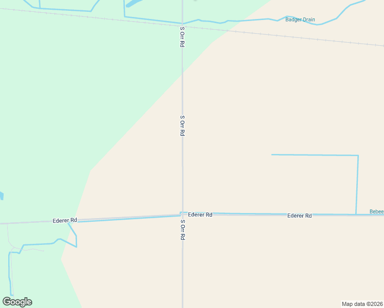 map of restaurants, bars, coffee shops, grocery stores, and more near 1755 South Orr Road in Hemlock
