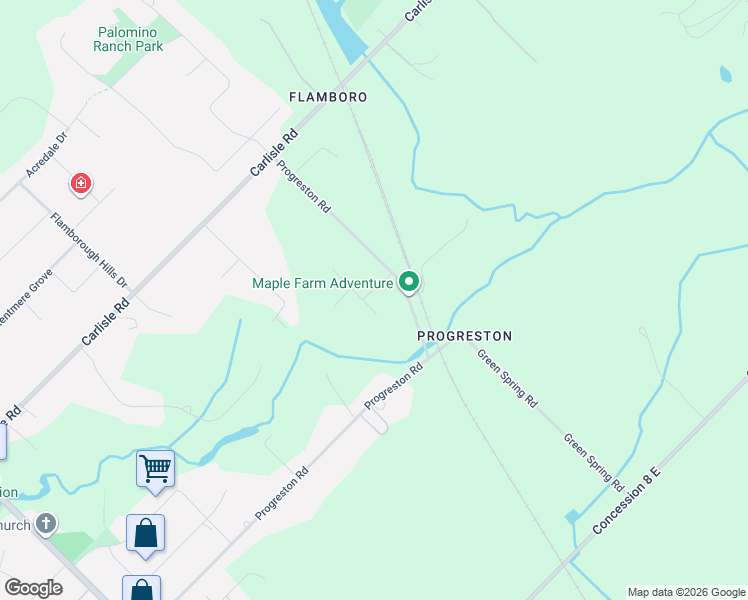 map of restaurants, bars, coffee shops, grocery stores, and more near 6 Vanstraalen Street in Hamilton