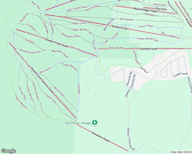 map of restaurants, bars, coffee shops, grocery stores, and more near 30 Trailside Road in Ludlow