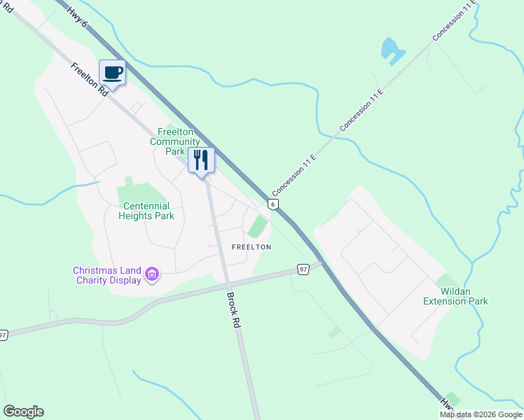 map of restaurants, bars, coffee shops, grocery stores, and more near 79 Freelton Road in Hamilton