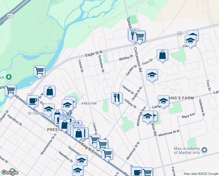 map of restaurants, bars, coffee shops, grocery stores, and more near 812 Lawrence Street in Cambridge