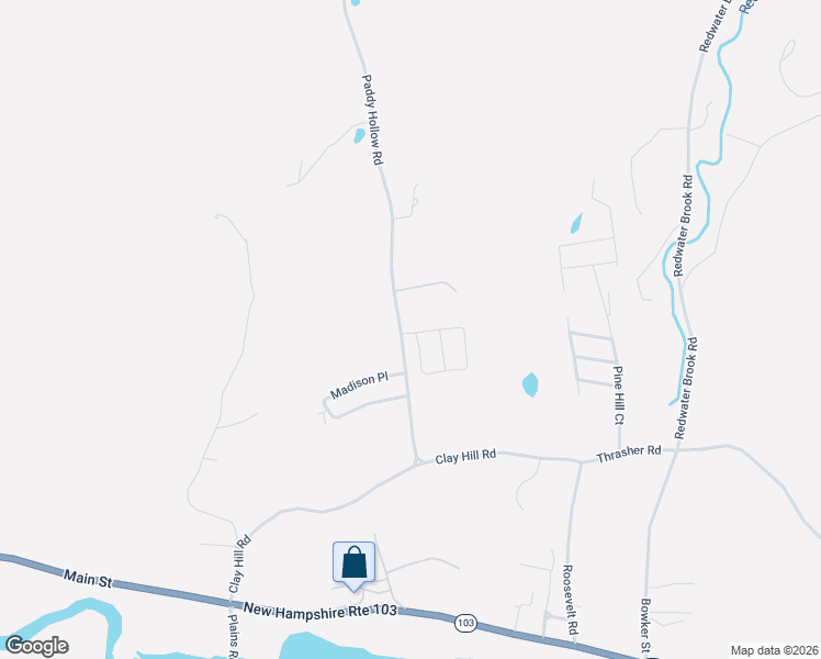 map of restaurants, bars, coffee shops, grocery stores, and more near 56 Paddy Hollow Road in Claremont