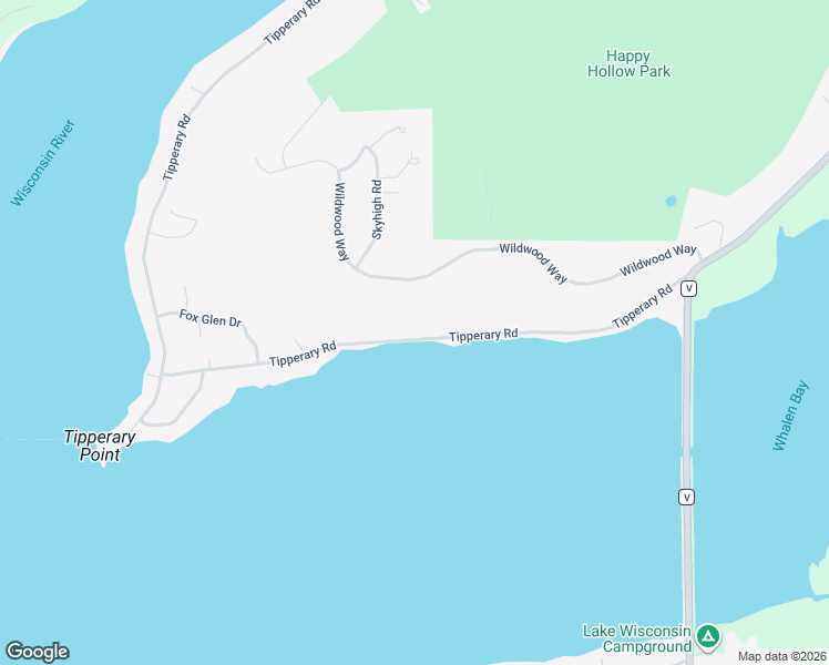map of restaurants, bars, coffee shops, grocery stores, and more near W10713 Wildwood Way in Poynette