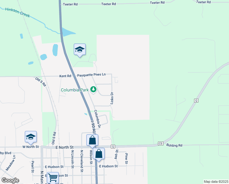 map of restaurants, bars, coffee shops, grocery stores, and more near 910 Links Drive in Poynette