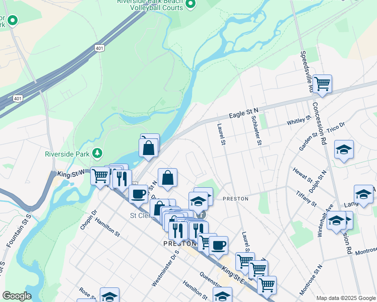 map of restaurants, bars, coffee shops, grocery stores, and more near 535 Margaret Street in Cambridge
