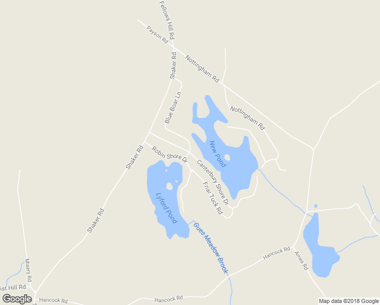 map of restaurants, bars, coffee shops, grocery stores, and more near 40 Canterbury Shore Drive in Canterbury