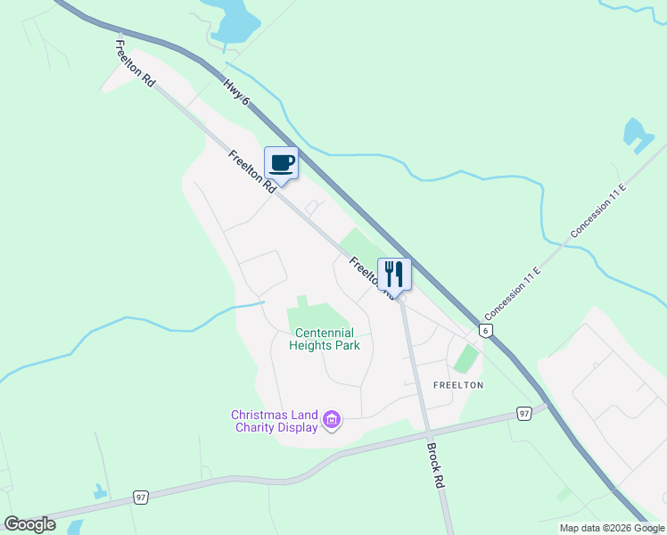 map of restaurants, bars, coffee shops, grocery stores, and more near West Street in Hamilton
