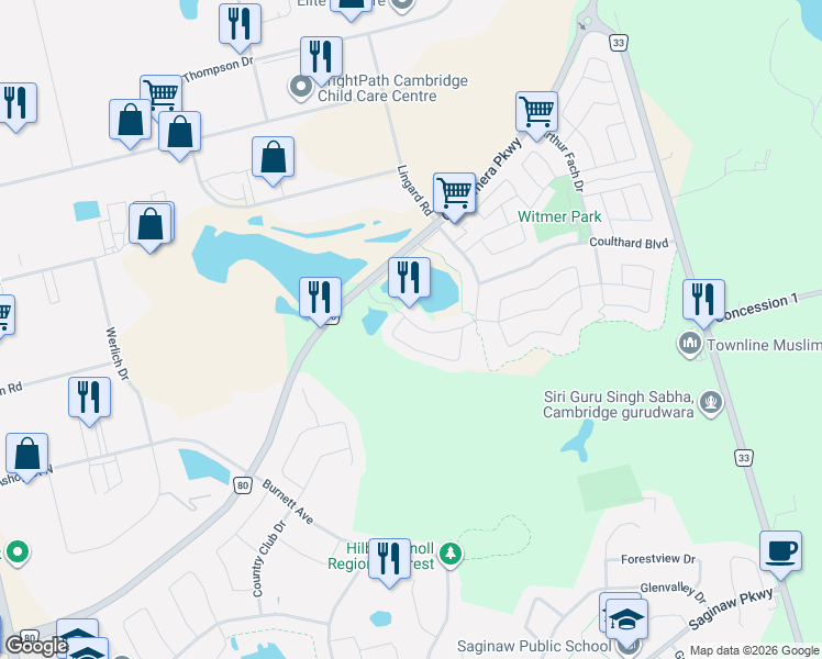 map of restaurants, bars, coffee shops, grocery stores, and more near 47 Dellgrove Circle in Cambridge