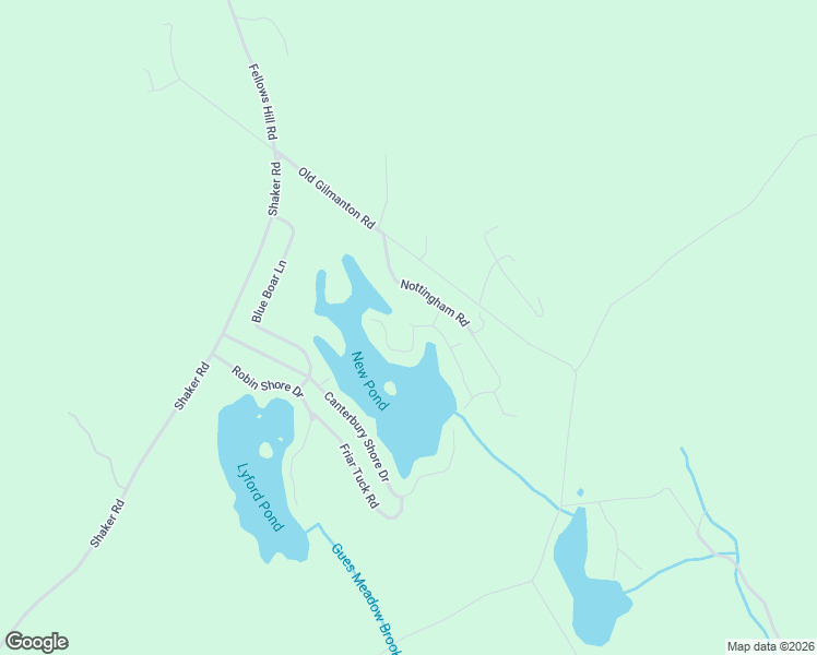 map of restaurants, bars, coffee shops, grocery stores, and more near 102 Canterbury Shore Drive in Canterbury