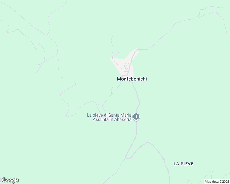 map of restaurants, bars, coffee shops, grocery stores, and more near 7 Via del Corneto in Montebenichi