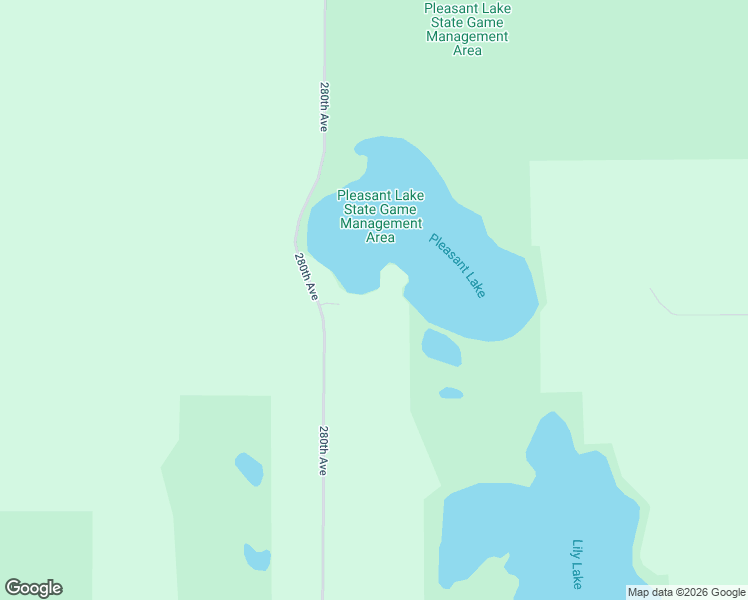 map of restaurants, bars, coffee shops, grocery stores, and more near 28118 168th Street in Spirit Lake