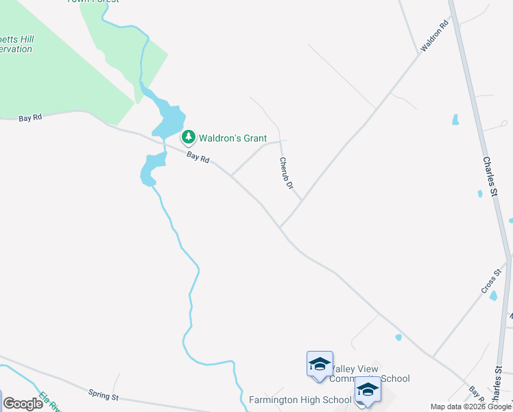map of restaurants, bars, coffee shops, grocery stores, and more near 215 Bay Road in Farmington