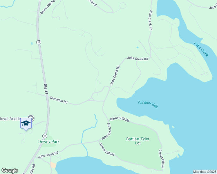 map of restaurants, bars, coffee shops, grocery stores, and more near 22 Gardner Bay Road in Sunapee