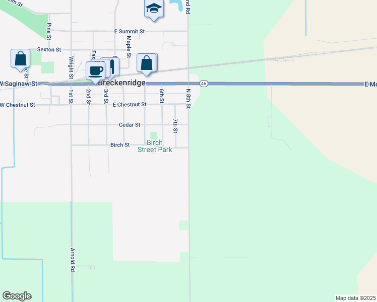 map of restaurants, bars, coffee shops, grocery stores, and more near 400 North 8th Street in Breckenridge