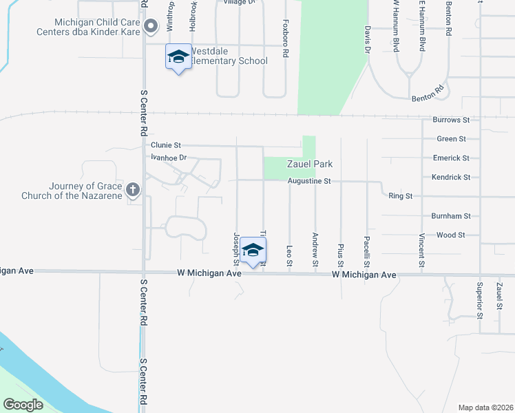 map of restaurants, bars, coffee shops, grocery stores, and more near 1290 Timothy Street in Saginaw