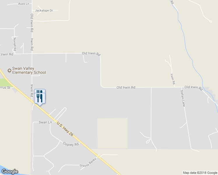 map of restaurants, bars, coffee shops, grocery stores, and more near Old Irwin Road in Irwin