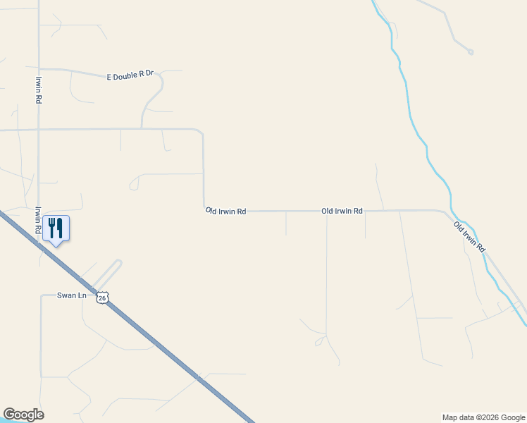 map of restaurants, bars, coffee shops, grocery stores, and more near Old Irwin Road in Irwin