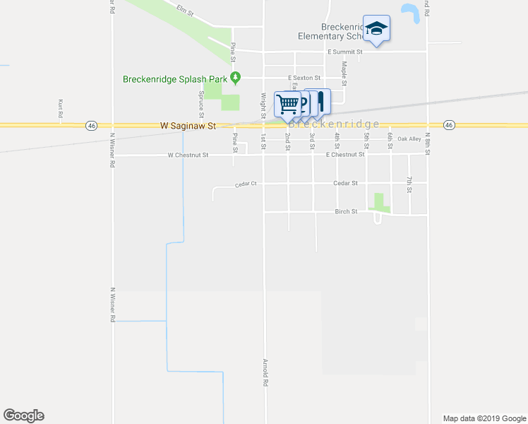 map of restaurants, bars, coffee shops, grocery stores, and more near 101 Birch Street in Breckenridge