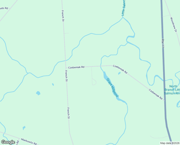 map of restaurants, bars, coffee shops, grocery stores, and more near 163 Czebeniak Road in Parish