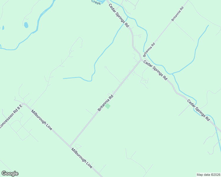 map of restaurants, bars, coffee shops, grocery stores, and more near 1215 Britannia Road in Burlington