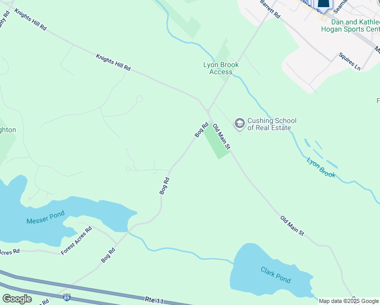map of restaurants, bars, coffee shops, grocery stores, and more near 85 Bog Road in New London