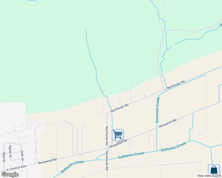 map of restaurants, bars, coffee shops, grocery stores, and more near 402 Northside Road in Sutherlin