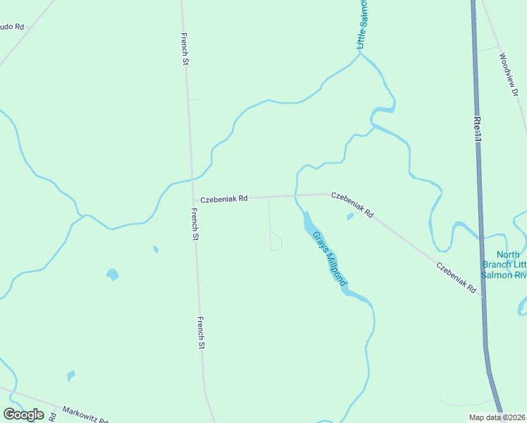 map of restaurants, bars, coffee shops, grocery stores, and more near 163 Czebeniak Road in Parish