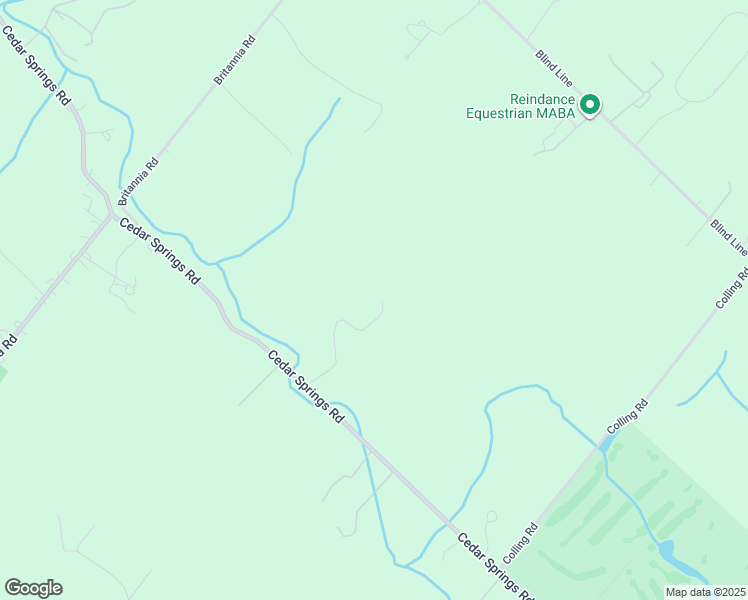 map of restaurants, bars, coffee shops, grocery stores, and more near 5563 Cedar Springs Road in Burlington