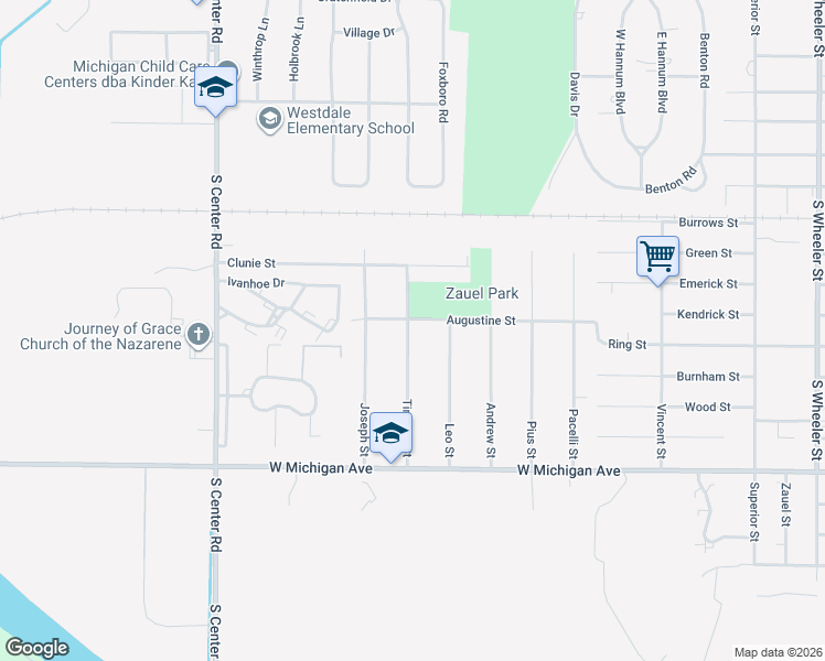 map of restaurants, bars, coffee shops, grocery stores, and more near 1290 Timothy Street in Saginaw