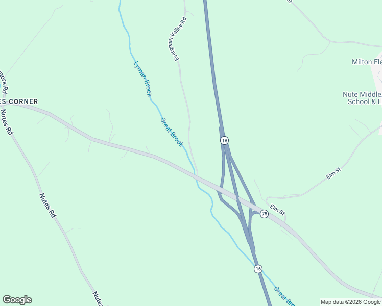 map of restaurants, bars, coffee shops, grocery stores, and more near 27 Evergreen Valley Road in Milton