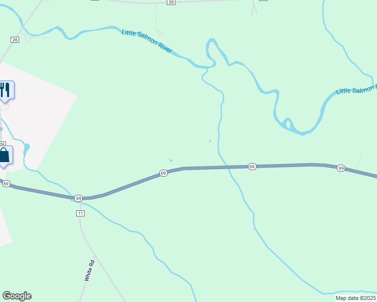 map of restaurants, bars, coffee shops, grocery stores, and more near 2644 New York 69 in Parish