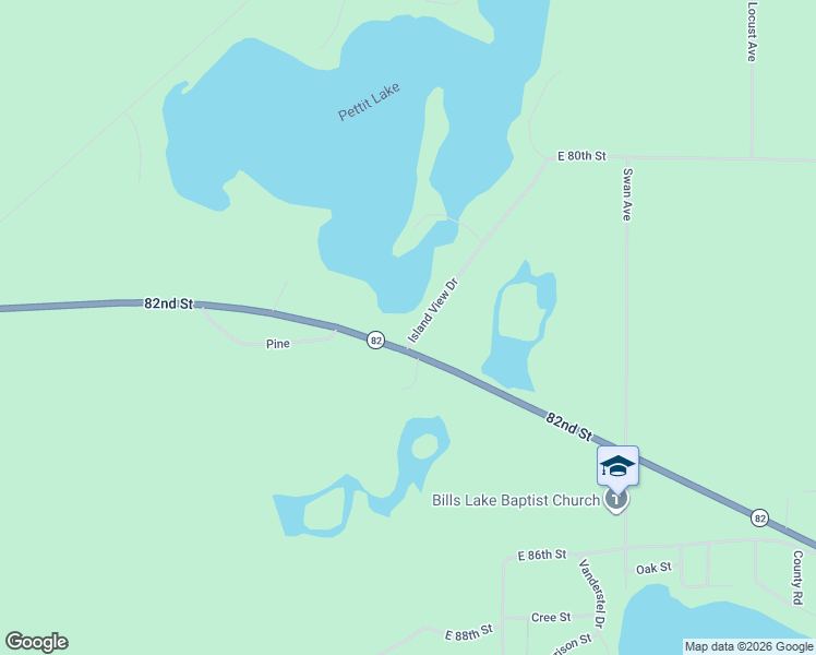 map of restaurants, bars, coffee shops, grocery stores, and more near 8225 Island View Drive in Newaygo