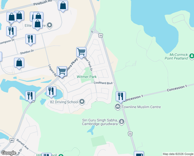 map of restaurants, bars, coffee shops, grocery stores, and more near 28 Mayo Avenue in Cambridge