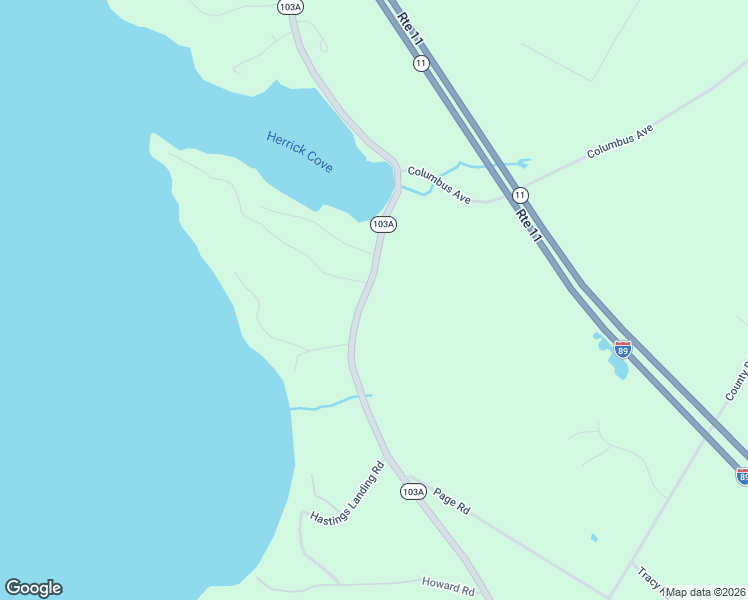 map of restaurants, bars, coffee shops, grocery stores, and more near 243-271 Highway 103A in New London