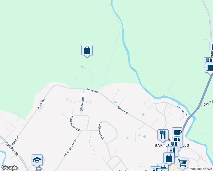 map of restaurants, bars, coffee shops, grocery stores, and more near 55 Ross Road in Kennebunk