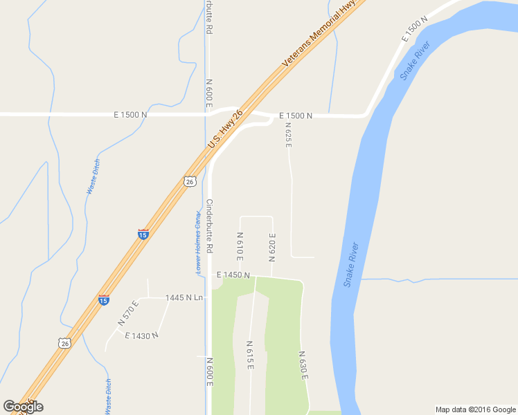 map of restaurants, bars, coffee shops, grocery stores, and more near 614 East 1470 North in Shelley
