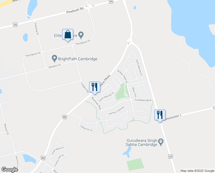 map of restaurants, bars, coffee shops, grocery stores, and more near in Cambridge