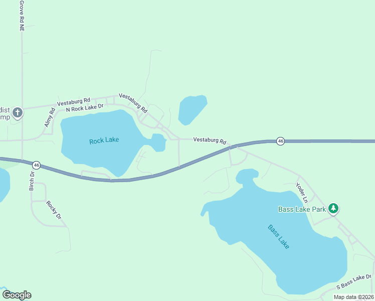 map of restaurants, bars, coffee shops, grocery stores, and more near 7492 Vestaburg Road in Vestaburg