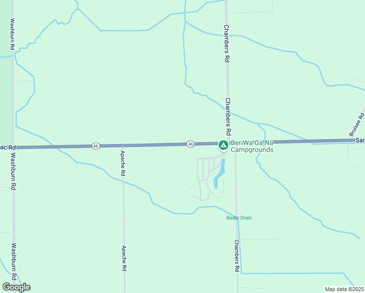 map of restaurants, bars, coffee shops, grocery stores, and more near 2613 Sanilac Road in Vassar