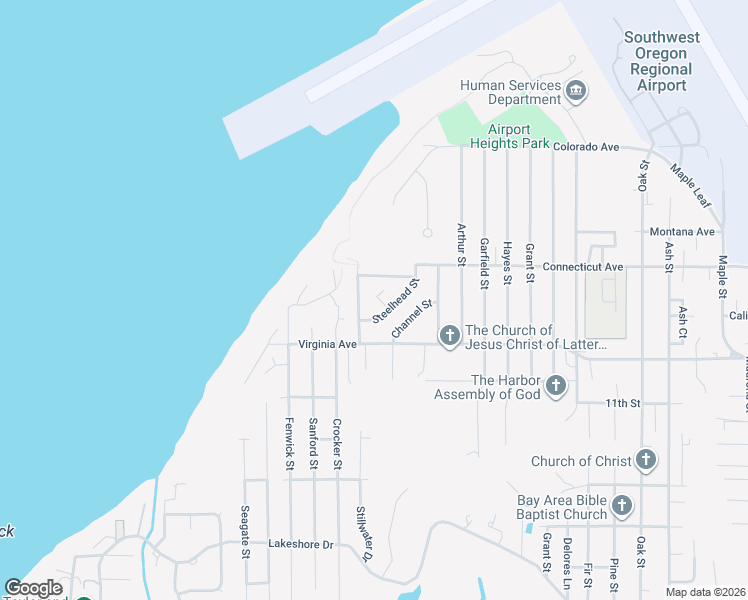 map of restaurants, bars, coffee shops, grocery stores, and more near 1875 Roosevelt Street in North Bend