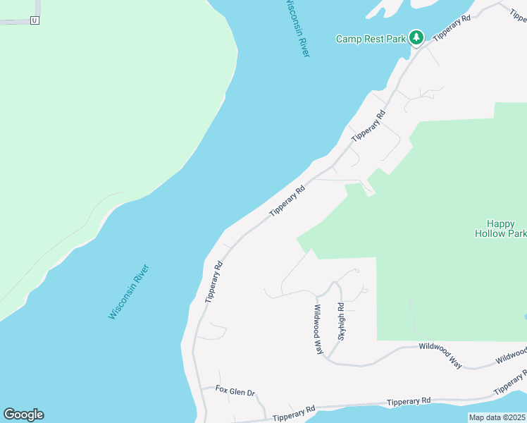 map of restaurants, bars, coffee shops, grocery stores, and more near N3583 Tipperary Road in Poynette