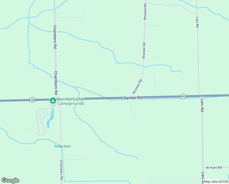 map of restaurants, bars, coffee shops, grocery stores, and more near 2200-2244 Sanilac Road in Caro