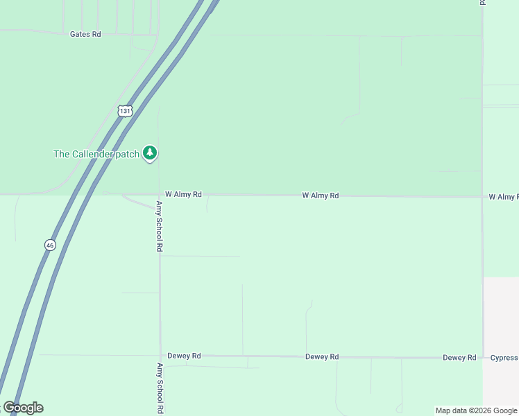 map of restaurants, bars, coffee shops, grocery stores, and more near 20761 West Almy Road in Howard City