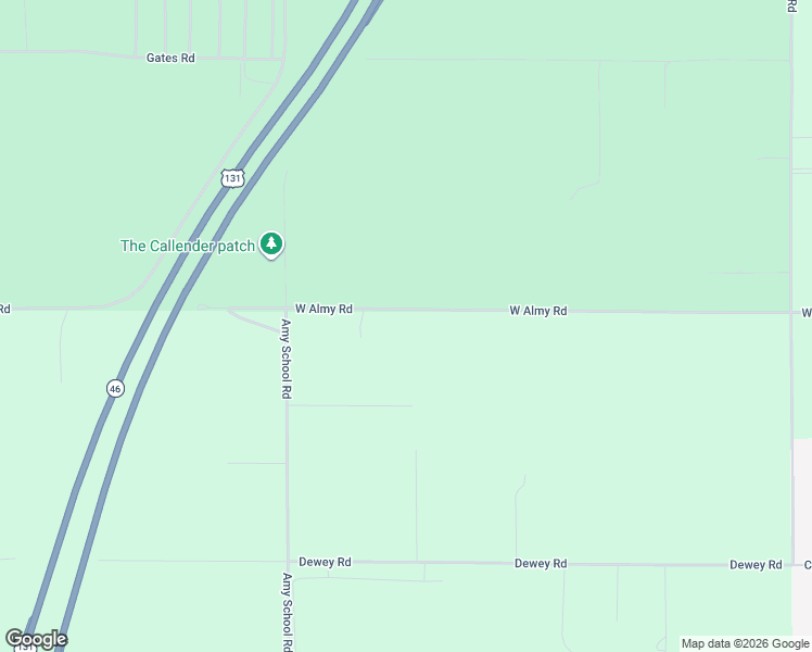 map of restaurants, bars, coffee shops, grocery stores, and more near 20761 West Almy Road in Howard City