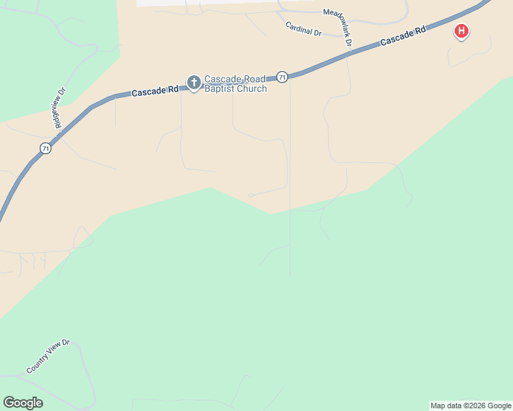 map of restaurants, bars, coffee shops, grocery stores, and more near 27582 Rathbun Road in Hot Springs