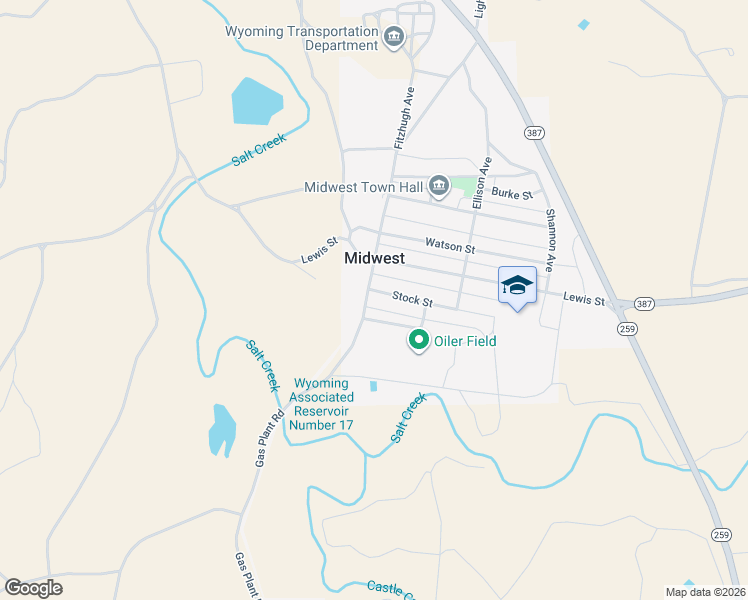 map of restaurants, bars, coffee shops, grocery stores, and more near 110 Stock St in Midwest