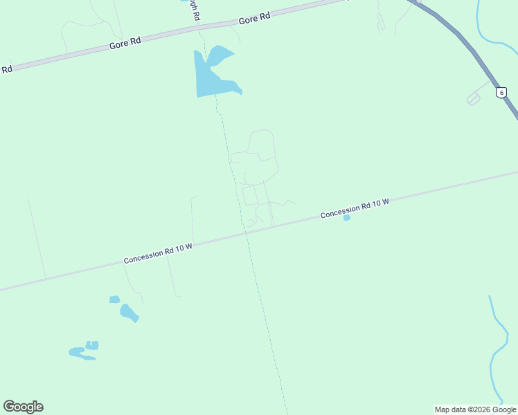 map of restaurants, bars, coffee shops, grocery stores, and more near 1085 Concession Road 10 West in Puslinch