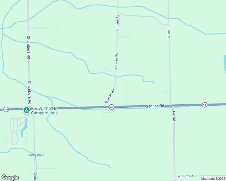 map of restaurants, bars, coffee shops, grocery stores, and more near 3411 Bruisee Rd in Caro