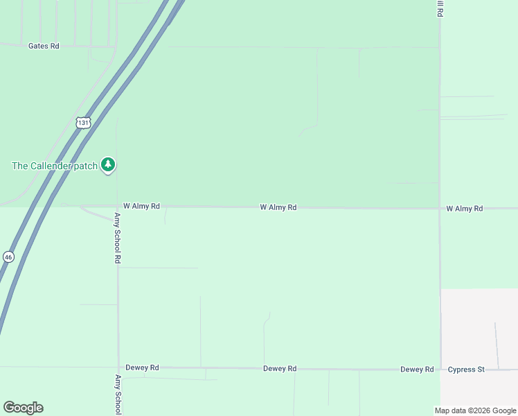 map of restaurants, bars, coffee shops, grocery stores, and more near 20601 West Almy Road in Howard City