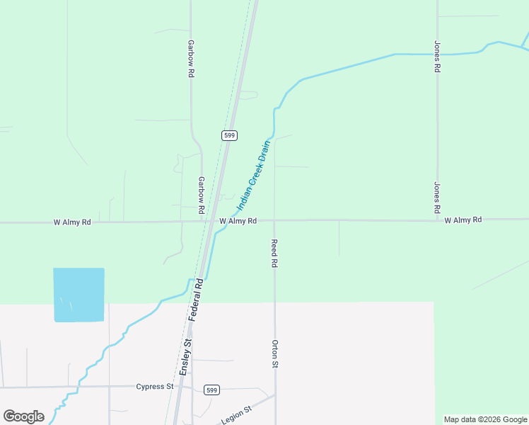map of restaurants, bars, coffee shops, grocery stores, and more near 7943 Reed Road in Howard City